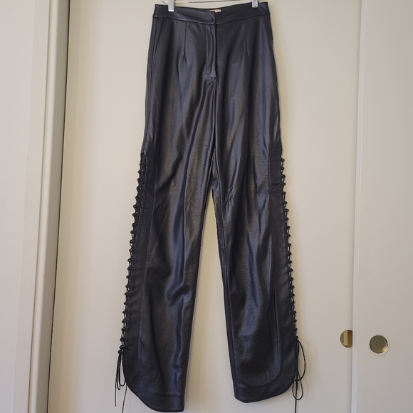 Materiel Tbilisi Lace Up Leather Pants - Picture 7 of 11